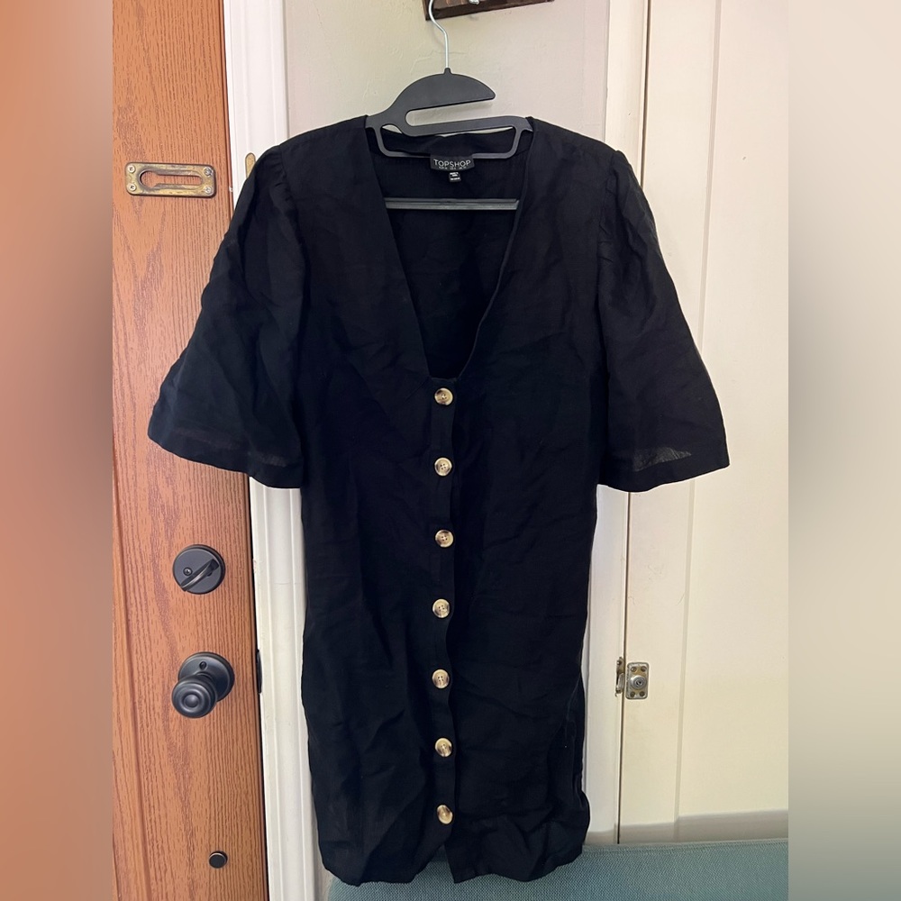 Topshop size 6 black dress